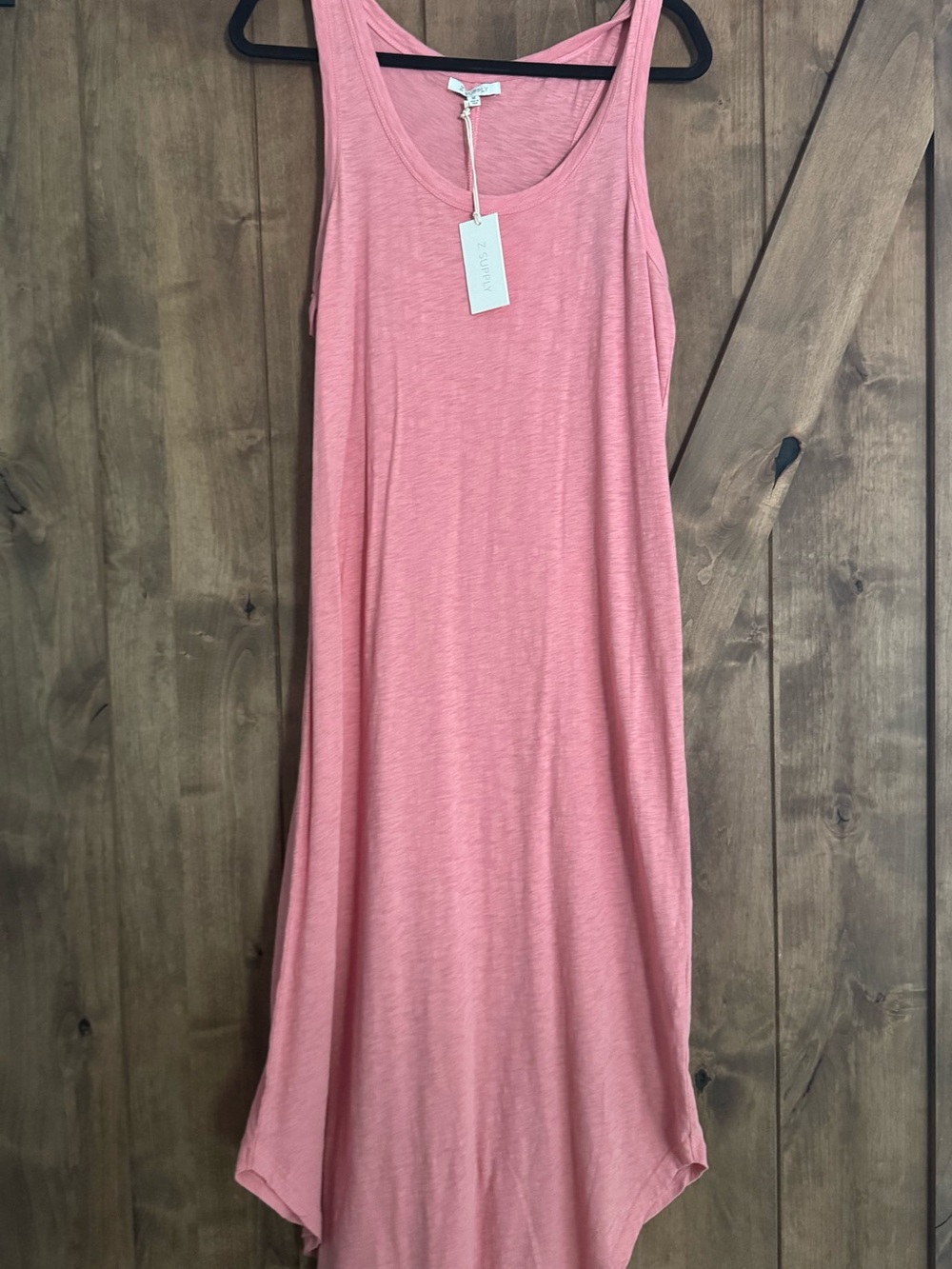 Z Supply Pink Sleeveless Maxi Tank Dress